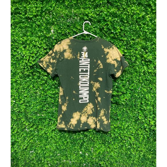 Acid Wash Milwaukee Bucks Antetokounmpo T-shirt - Adult Mens Medium - 015 - Picture 2 of 2